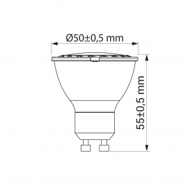 Żarówka ORO-GU10-HERA-8W-II-BZ, 6500K