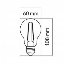 Żarówka LED ORO-E27-FL-ROTO-6W-WW