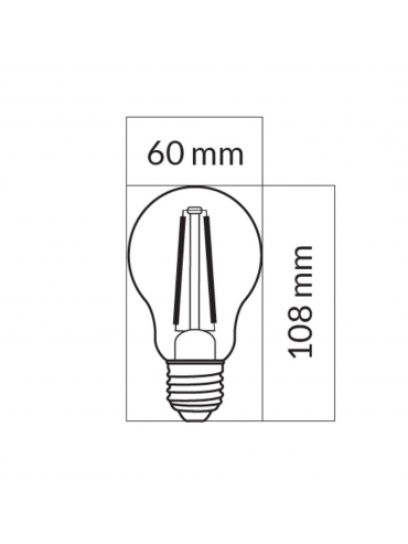 Żarówka LED ORO-E27-FL-ROTO-6W-WW