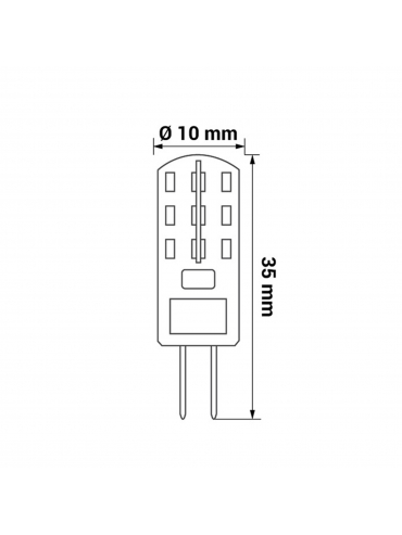 Żarówka ORO-G4-OLI-1,5W-BC, 2700K