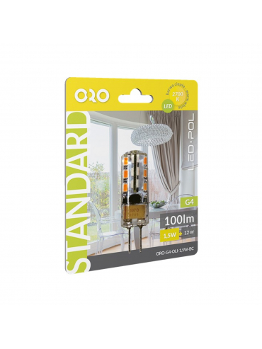 Żarówka ORO-G4-OLI-1,5W-BC, 2700K