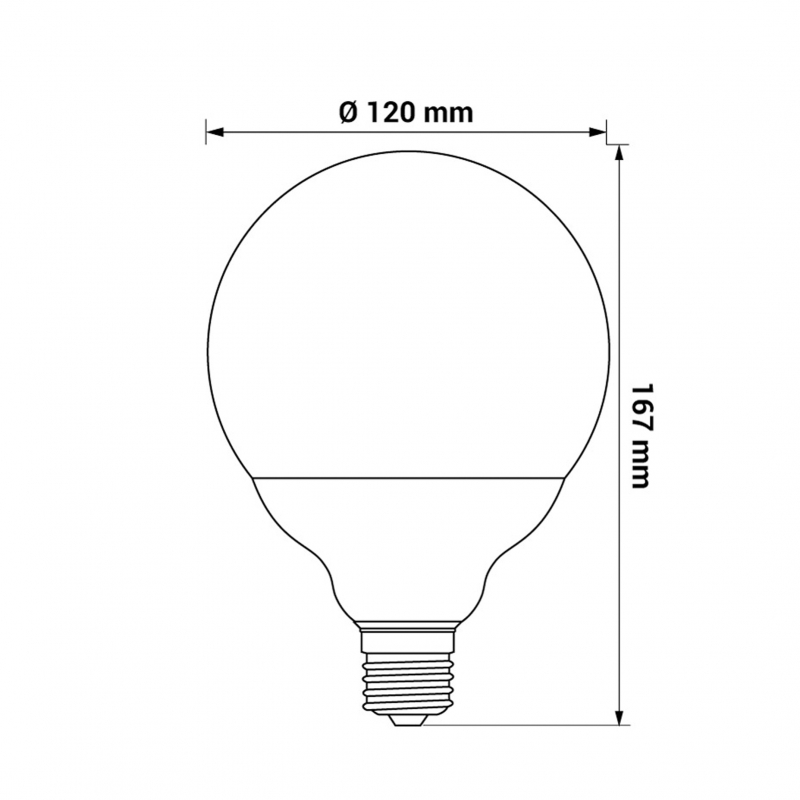 Żarówka LED ORO-E27-COMBO-18W-CW, 6000K.