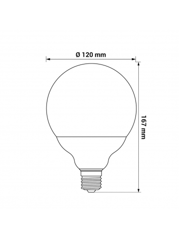 Żarówka LED ORO-E27-COMBO-18W-CW, 6000K.