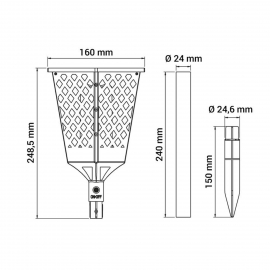 Lampa solarna LED SPARK ORO10037.