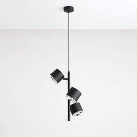 Lampa wisząca BOT 3 VERTICAL BLACK 1047E