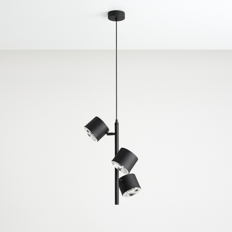 Lampa wisząca BOT 3 VERTICAL BLACK 1047E