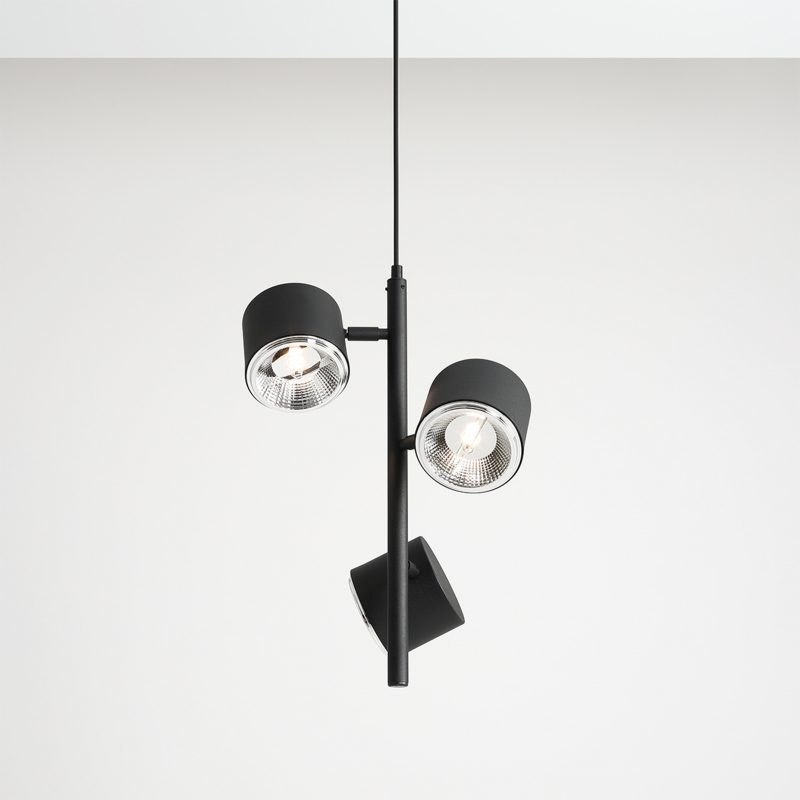 Lampa wisząca BOT 3 VERTICAL BLACK 1047E