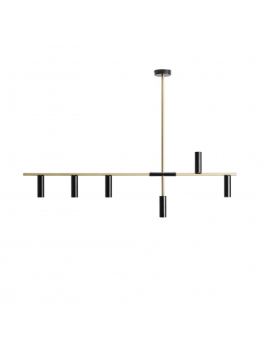 Lampa wisząca TREVO 6 BLACK BRASS 1083K40