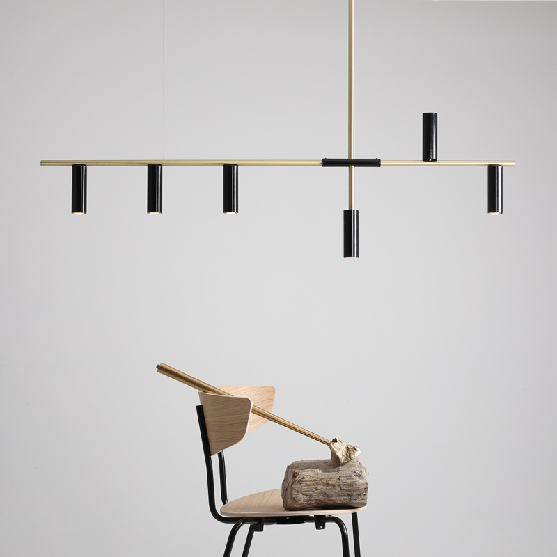 Lampa wisząca TREVO 6 BLACK BRASS 1083K40