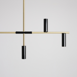 Lampa wisząca TREVO 6 BLACK BRASS 1083K40