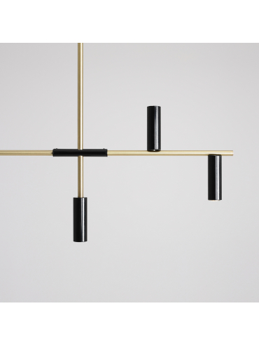 Lampa wisząca TREVO 6 BLACK BRASS 1083K40