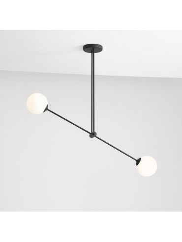 Lampa sufitowa OHIO 2 BLACK 1081PL_H1