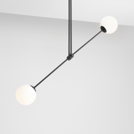 Lampa sufitowa OHIO 2 BLACK 1081PL_H1