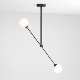 Lampa sufitowa OHIO 2 BLACK 1081PL_H1
