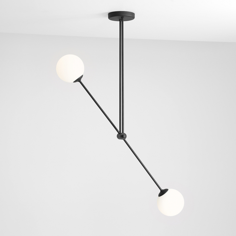 Lampa sufitowa OHIO 2 BLACK 1081PL_H1