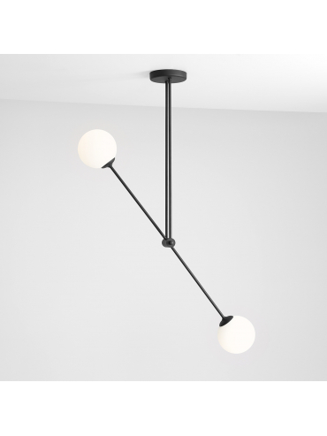 Lampa sufitowa OHIO 2 BLACK 1081PL_H1