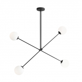 Lampa sufitowa OHIO 4 BLACK 1081PL_L1