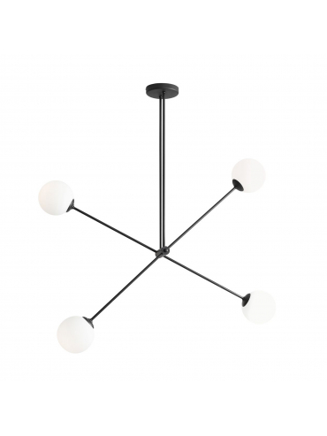Lampa sufitowa OHIO 4 BLACK 1081PL_L1