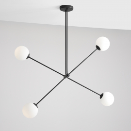 Lampa sufitowa OHIO 4 BLACK 1081PL_L1