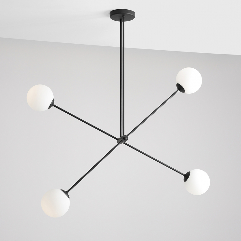 Lampa sufitowa OHIO 4 BLACK 1081PL_L1