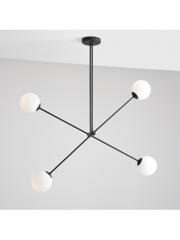 Lampa sufitowa OHIO 4 BLACK 1081PL_L1