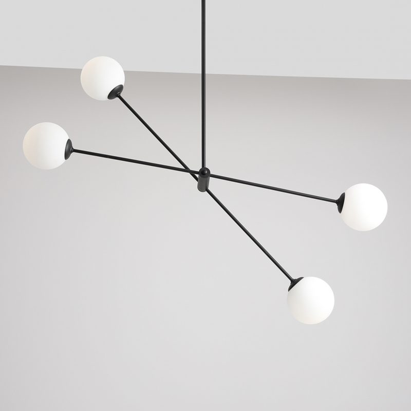 Lampa sufitowa OHIO 4 BLACK 1081PL_L1