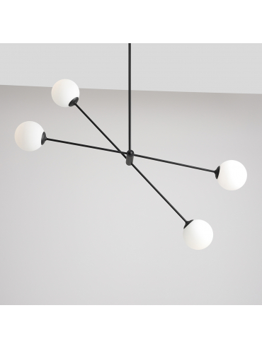 Lampa sufitowa OHIO 4 BLACK 1081PL_L1