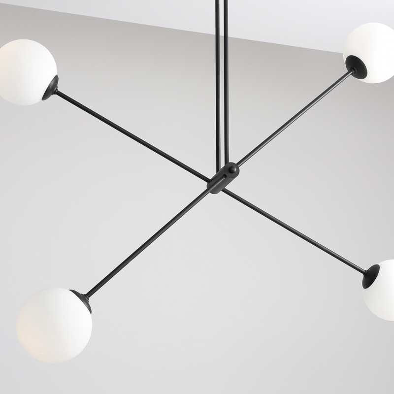 Lampa sufitowa OHIO 4 BLACK 1081PL_L1