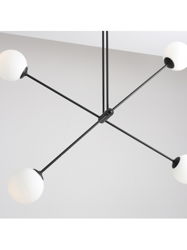 Lampa sufitowa OHIO 4 BLACK 1081PL_L1