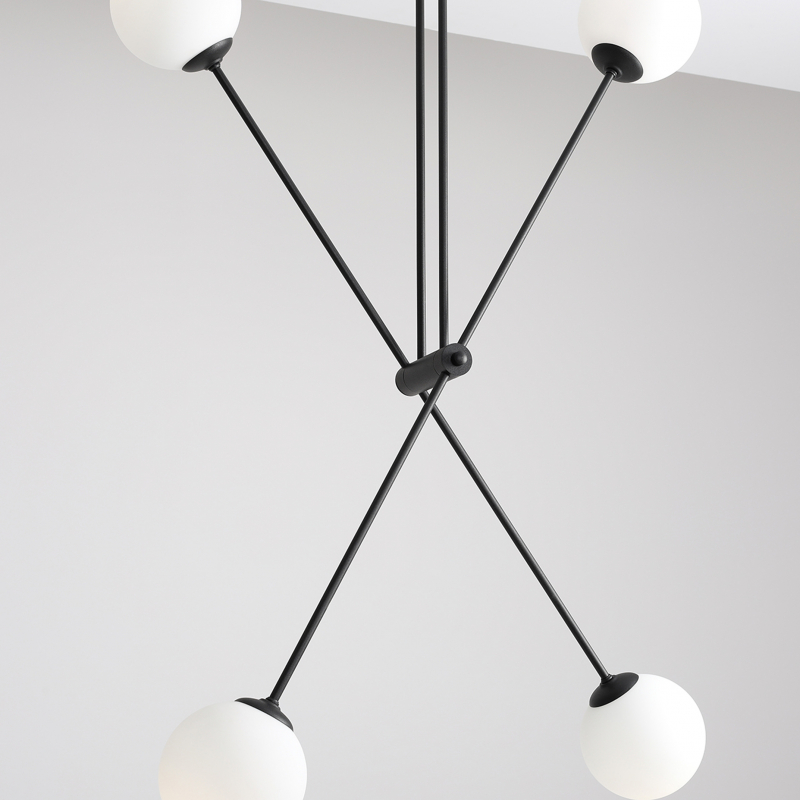 Lampa sufitowa OHIO 4 BLACK 1081PL_L1