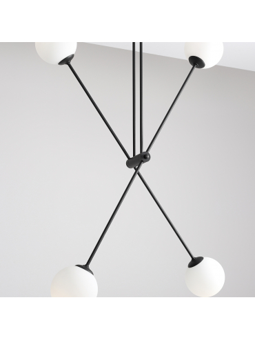 Lampa sufitowa OHIO 4 BLACK 1081PL_L1