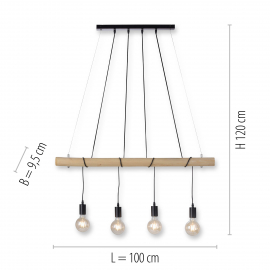 Lampa wisząca TERO 15505-18