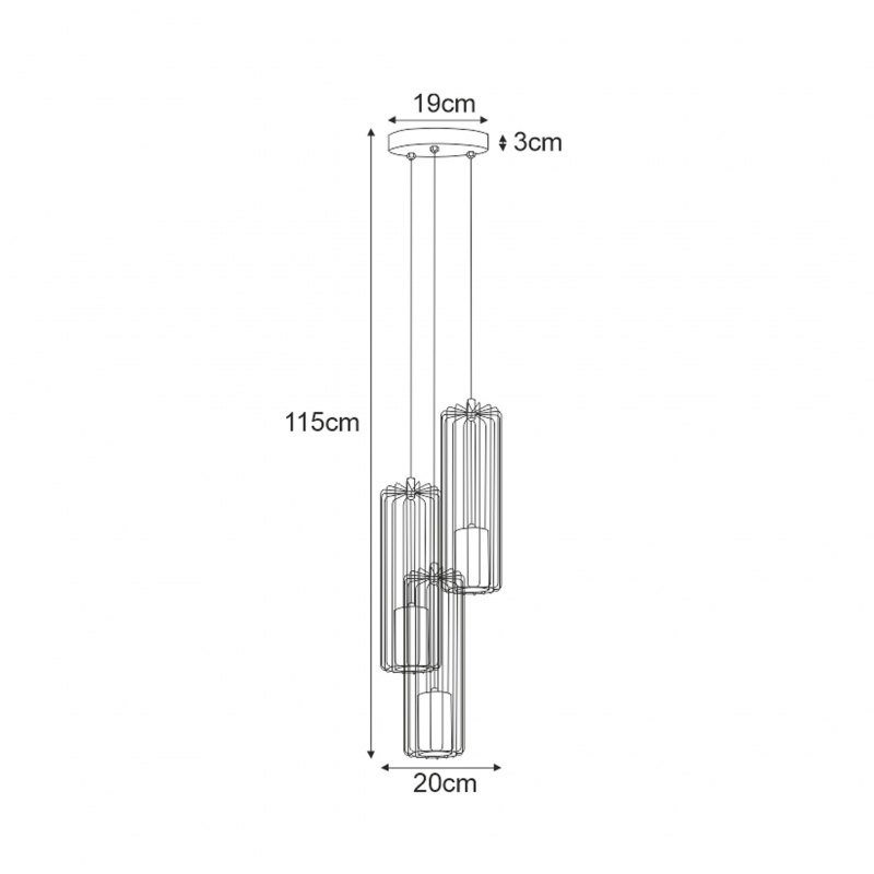 Lampa wisząca FALCON K-4932