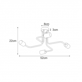 Lampa sufitowa KUGA K-4942