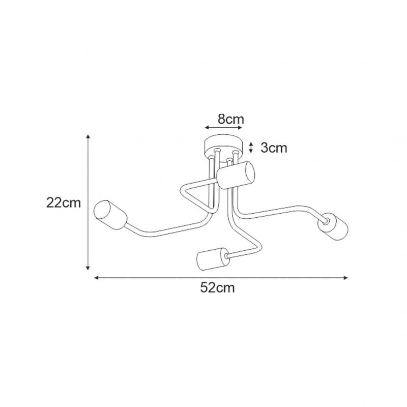 Lampa sufitowa KUGA K-4942