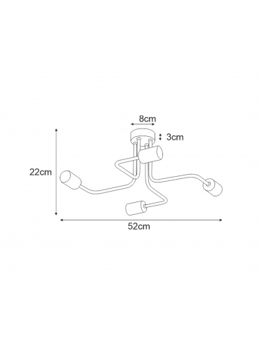 Lampa sufitowa KUGA K-4942