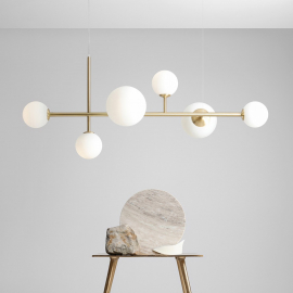 Lampa wisząca DIONE 6 BRASS 1092K40