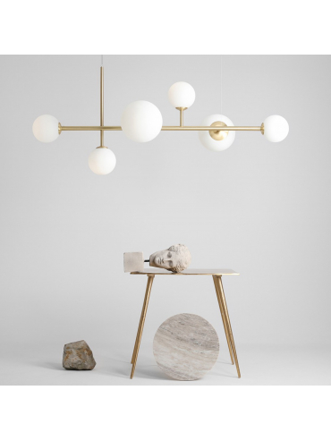 Lampa wisząca DIONE 6 BRASS 1092K40