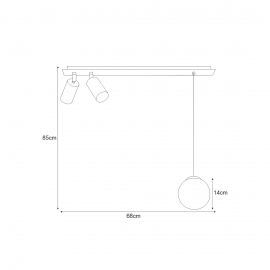 Lampa sufitowa ALBIO K-4137