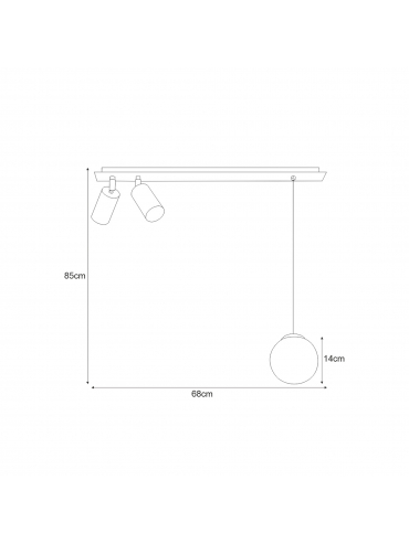 Lampa sufitowa ALBIO K-4137