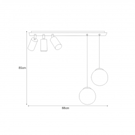 Lampa sufitowa ALBIO K-4138
