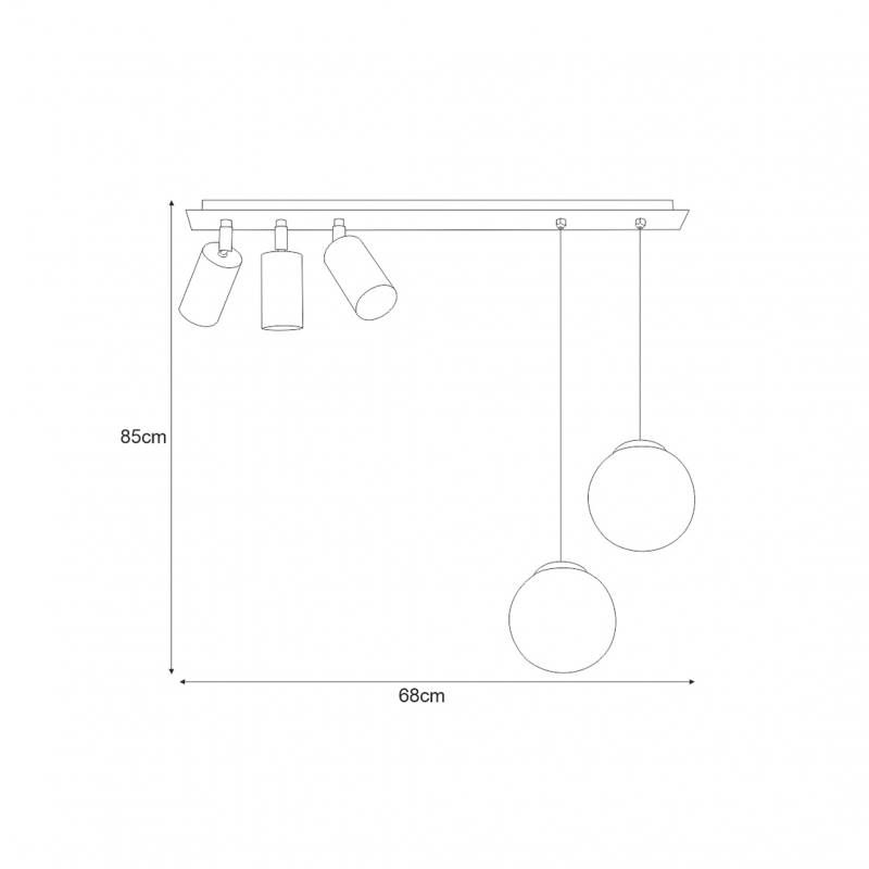 Lampa sufitowa ALBIO K-4138