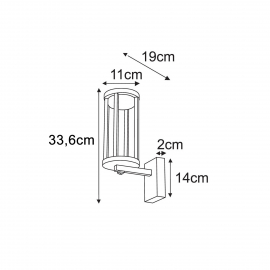 Kinkiet ogrodowy UBBE K-8137