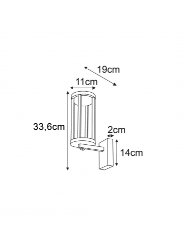 Kinkiet ogrodowy UBBE K-8137