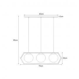 Lampa wisząca FAVO K-4788