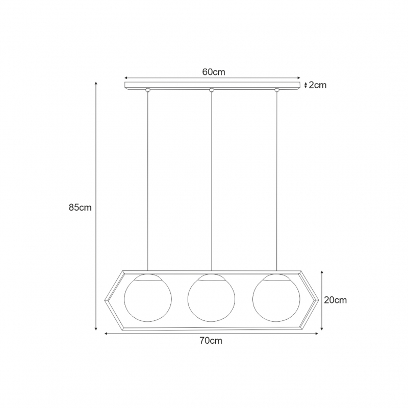 Lampa wisząca FAVO K-4788