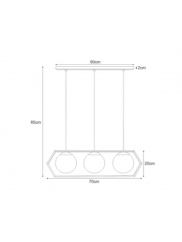 Lampa wisząca FAVO K-4788