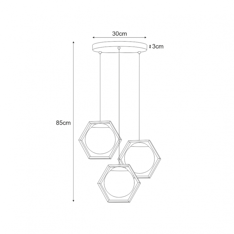 Lampa wisząca FAVO K-4787