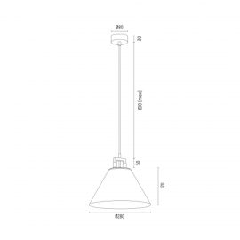 Lampa wisząca ORTE 4915