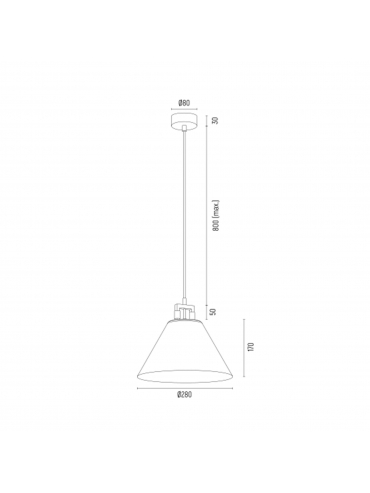 Lampa wisząca ORTE 4915